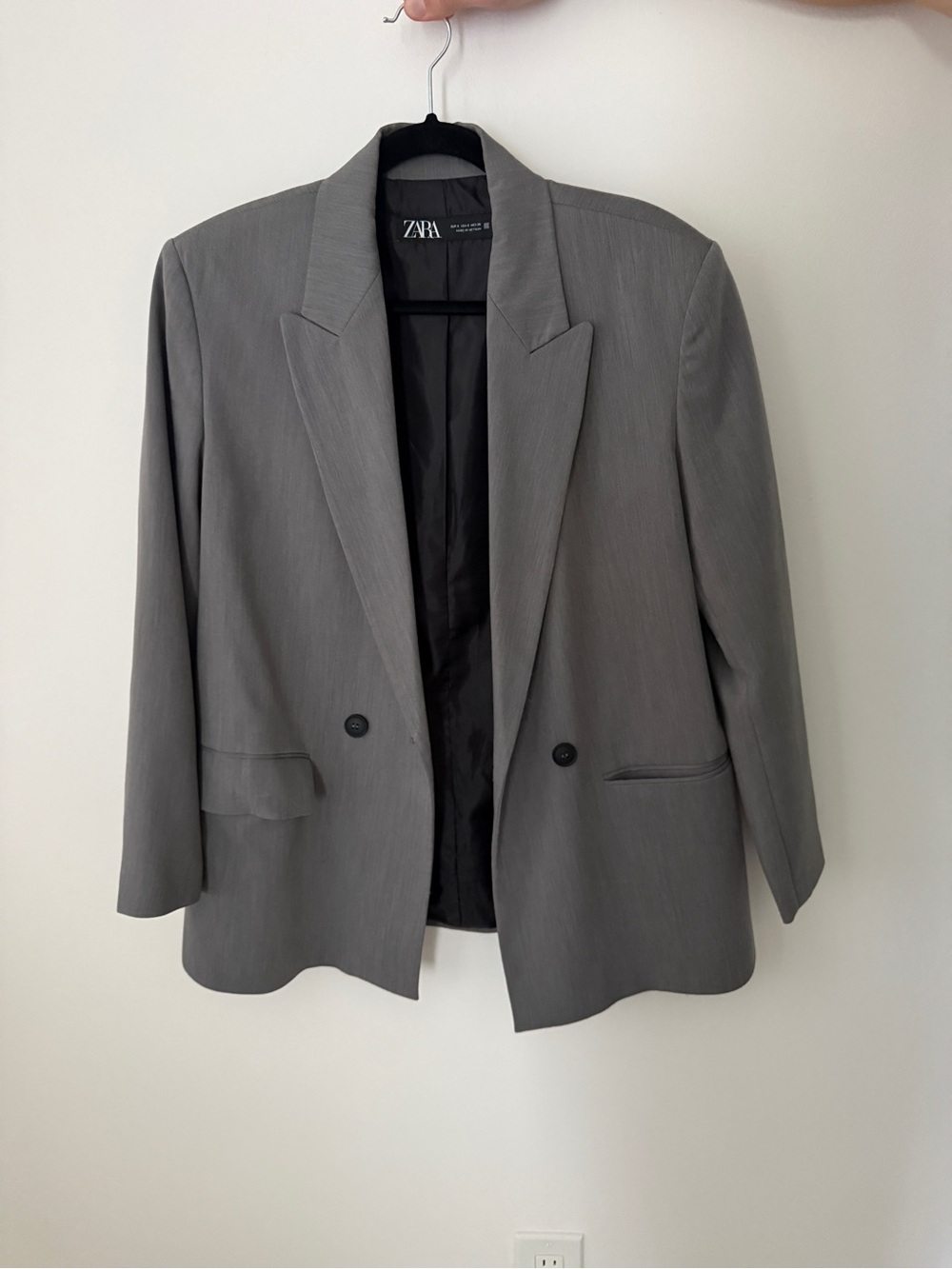 Zara Gray Tailored Blazer